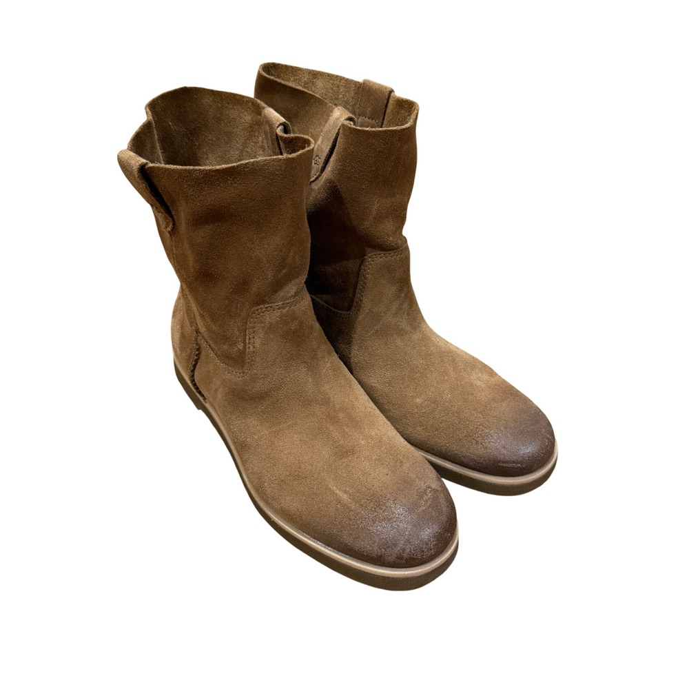 UGG Josefene Short Suede Leather Boots Chestnut Brown Womens Sz 9 Casual